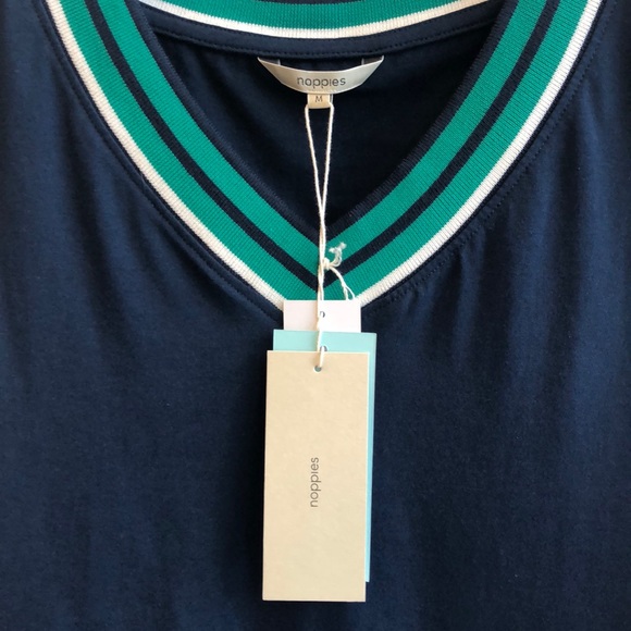 Noppies Navy V-Neck Tank Top - Picture 3 of 4